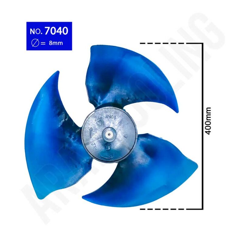 پروانه فن کندانسور کولر گازی سه پر کد 7040