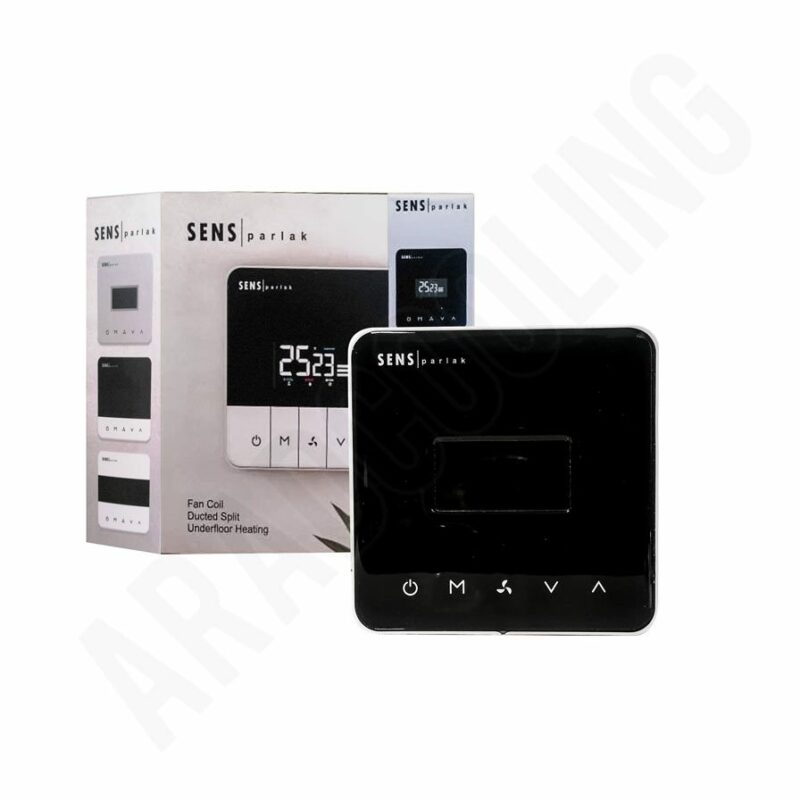 ترموستات دیواری سنس مدل SENS PARLAK BLACK