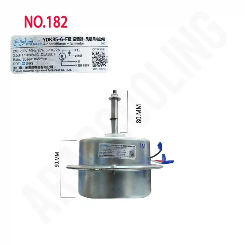 موتور فن کندانسور کولر گازی مدل YDL35-6Y3(YDK35-6Y3)کد183