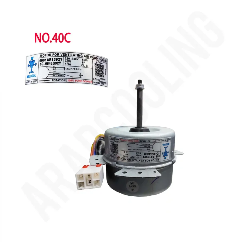 موتور فن کندانسور کولر گازی مدل 4681AR1392Y کد 40C