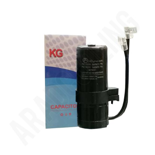 خازن خشک 140 میکروفاراد کابل دار مدل KG