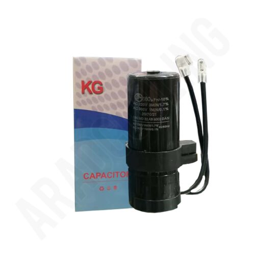 خازن خشک 180 میکروفاراد کابل دار مدل KG